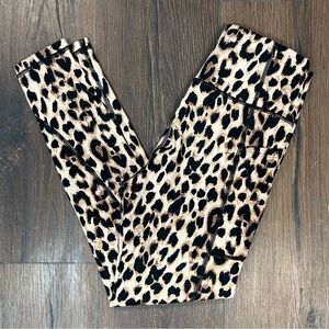 Victoria Secret Animal Print Tights SZ 4